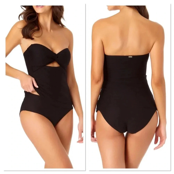 Jantzen Black Tankini and Bottom Swimsuit Size 10 - Picture 4 of 15